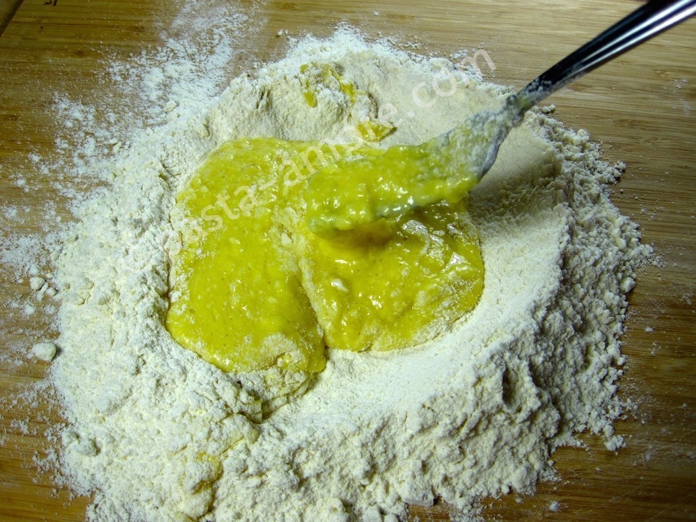 Step 2 flour in well