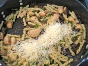 Add the Pasta, cheese and parsley