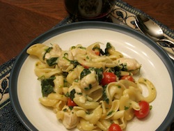 Chicken Spinach Pasta