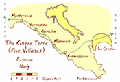 Cinque Terre Map