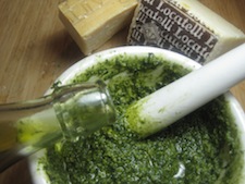 Cooking Italian Pesto Sauce at Home Cooking Italian Pesto Sauce at Home