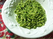 Pesto with Trofie Pasta