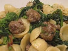Sausage Pasta with Orchetti and Rapini