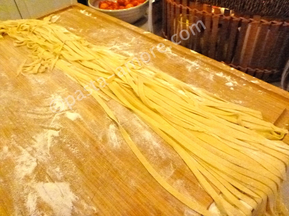 semolina fettucini